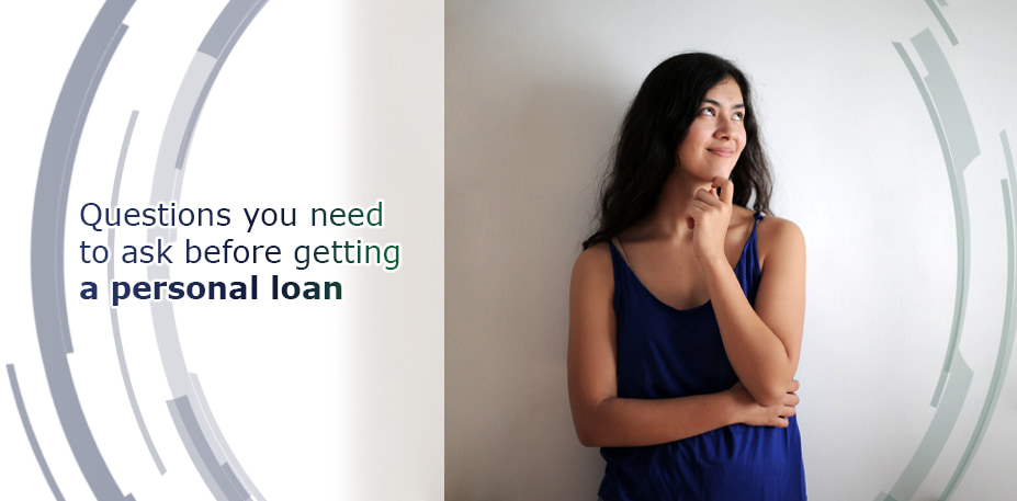 A woman thinking to get a personal loan.